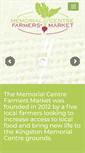Mobile Screenshot of memorialcentrefarmersmarket.ca